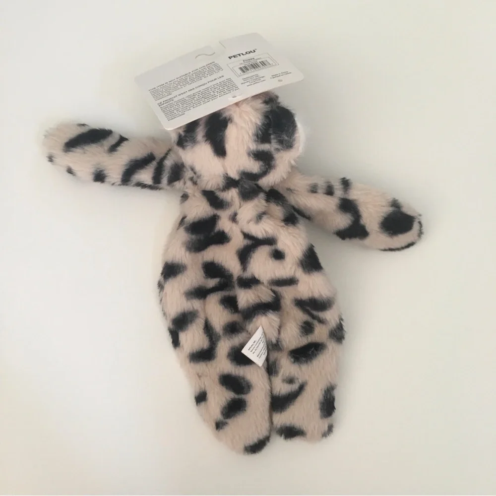 NEW 13” Dog Toy Floppy Leopard Crinkle Sounds Interactive Play | Pet Lou